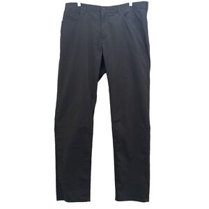 Faherty Reserve Movement Pants Mens 36x32 Charcoal Gray Stretch Organic Chino